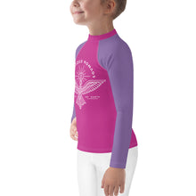 Load image into Gallery viewer, Civilized Nomads "Custodians of Earth" Kids Pink and Purple Rash Guard