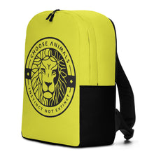 Load image into Gallery viewer, Choose Animals Yellow and Black Minimalist Backpack