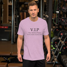 Load image into Gallery viewer, VIP Short-Sleeve Unisex T-Shirt, LOVE Conquers Covid 19 Collection