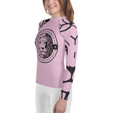 Load image into Gallery viewer, Choose Animals Youth Pink Rash Guard