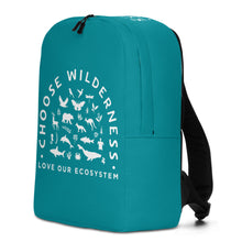 Load image into Gallery viewer, Choose Wilderness Acqua Blue Minimalist Backpack