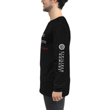 Load image into Gallery viewer, "Flatten the Curve"  long sleeve unisex tshirt LOVE Conquers Covid 19  Collection