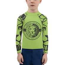 Load image into Gallery viewer, Choose Animals Kids Green Rash Guard
