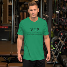 Load image into Gallery viewer, VIP Short-Sleeve Unisex T-Shirt, LOVE Conquers Covid 19 Collection