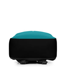 Load image into Gallery viewer, Civilized Nomads - Custodians of Earth - Aqua and Black Backpack