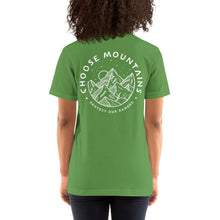 Load image into Gallery viewer, CHOOSE MOUNTAINS  Adults Unisex Tshirt  (more colors)
