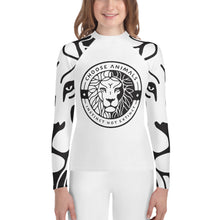 Load image into Gallery viewer, Choose Animals Youth White Rash Guard