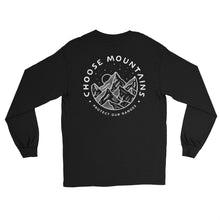 Load image into Gallery viewer, CHOOSE MOUNTAINS Men’s long sleeve Shirt