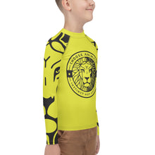 Load image into Gallery viewer, Choose Animals Youth Yellow Rash Guard