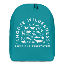 Load image into Gallery viewer, Choose Wilderness Acqua Blue Minimalist Backpack