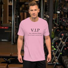 Load image into Gallery viewer, VIP Short-Sleeve Unisex T-Shirt, LOVE Conquers Covid 19 Collection