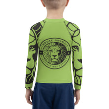 Load image into Gallery viewer, Choose Animals Kids Green Rash Guard