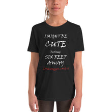 Load image into Gallery viewer, "Cute Protection " Youth Unisex tshirt - "LOVE Conquers COVID 19" Collection