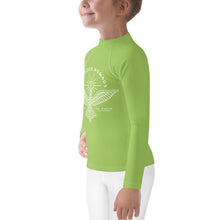 Load image into Gallery viewer, Civilized Nomads "Custodians of Earth" Kids Green Rash Guard