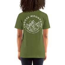 Load image into Gallery viewer, CHOOSE MOUNTAINS  Adults Unisex Tshirt  (more colors)