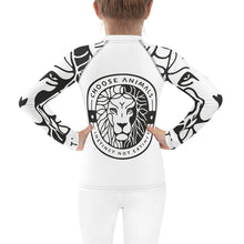 Load image into Gallery viewer, Choose Animals Kids White Rash Guard