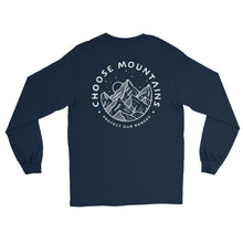 Load image into Gallery viewer, CHOOSE MOUNTAINS Men’s long sleeve Shirt
