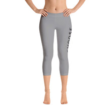 Load image into Gallery viewer, CHOOSE OCEANS                                                                               Womens/Grey Capri Leggings