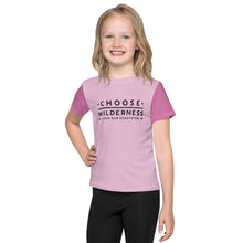 Load image into Gallery viewer, Choose Wilderness Pink and Purple Kids T-Shirt
