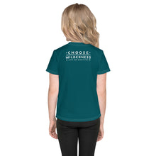Load image into Gallery viewer, CHOOSE WILDERNESS   Kids/Aqua T-Shirt