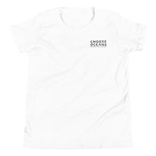 Load image into Gallery viewer, CHOOSE OCEANS                                                           Youth/Short Sleeve T-Shirt - more colors