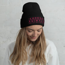 Load image into Gallery viewer, CHOOSE ANIMALS Embroidered Beanie (more colors)