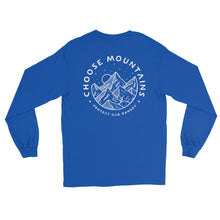 Load image into Gallery viewer, CHOOSE MOUNTAINS Men’s long sleeve Shirt