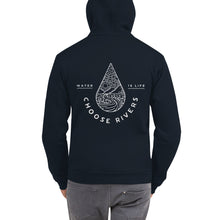 Load image into Gallery viewer, CHOOSE RIVERS Front Zip Unisex hoodie