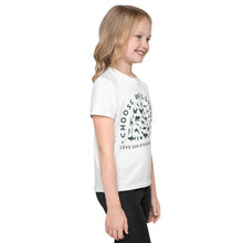 Load image into Gallery viewer, Choose Wilderness White with Green Logo Kids T-Shirt