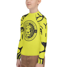 Load image into Gallery viewer, Choose Animals Youth Yellow Rash Guard