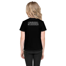 Load image into Gallery viewer, Choose Wilderness Black Kids T-Shirt