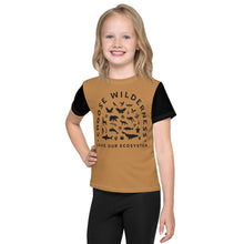 Load image into Gallery viewer, Choose Wilderness Brown and Black Kids T-Shirt