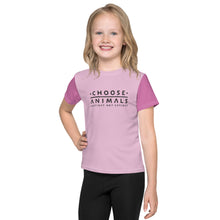 Load image into Gallery viewer, Choose Animals Pink and Purple Kids T-Shirt