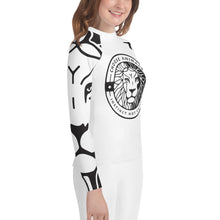 Load image into Gallery viewer, Choose Animals Youth White Rash Guard
