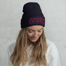 Load image into Gallery viewer, CHOOSE ANIMALS Embroidered Beanie (more colors)