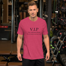 Load image into Gallery viewer, VIP  Short-Sleeve Unisex T-Shirt, LOVE Conquers Covid 19 Collection
