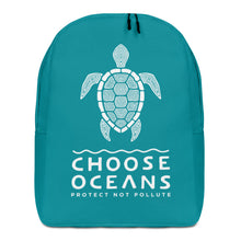 Load image into Gallery viewer, Choose Oceans Aqua Minimalist Backpack
