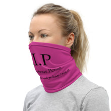 Load image into Gallery viewer, VIP Very Infectious Person Pink Neck Gaiter/Bandana
