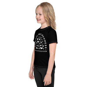 Choose Wilderness Black Kids T-Shirt