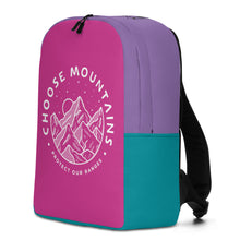 Load image into Gallery viewer, Choose Mountains Pink, Purple and Acqua Backpack
