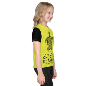 Choose Oceans Yellow and Black Kids T-Shirt