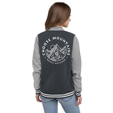 Load image into Gallery viewer, Choose Mountains women&#39;s letterman jacket
