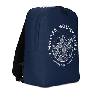 Choose Mountains Navy Backpack