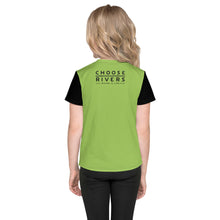 Load image into Gallery viewer, Choose Rivers Green and Black Kids T-Shirt
