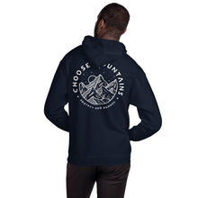 Load image into Gallery viewer, Choose Mountains unisex hoodie
