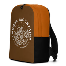 Load image into Gallery viewer, Choose Mountains Brown, black, Burnt Orange Backpack
