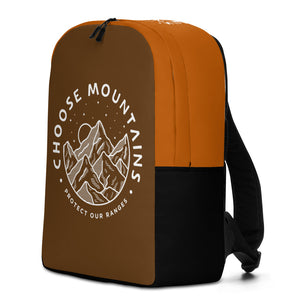 Choose Mountains Brown, black, Burnt Orange Backpack