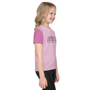 Choose Animals Pink and Purple Kids T-Shirt