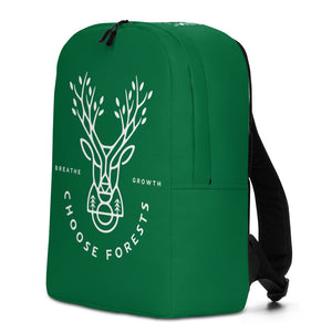 Choose Forests Green Minimalist Backpack