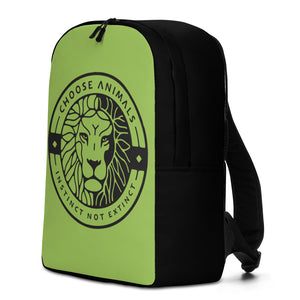 Choose Animals Green Minimalist Backpack